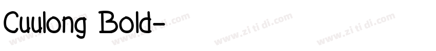 Cuulong Bold字体转换